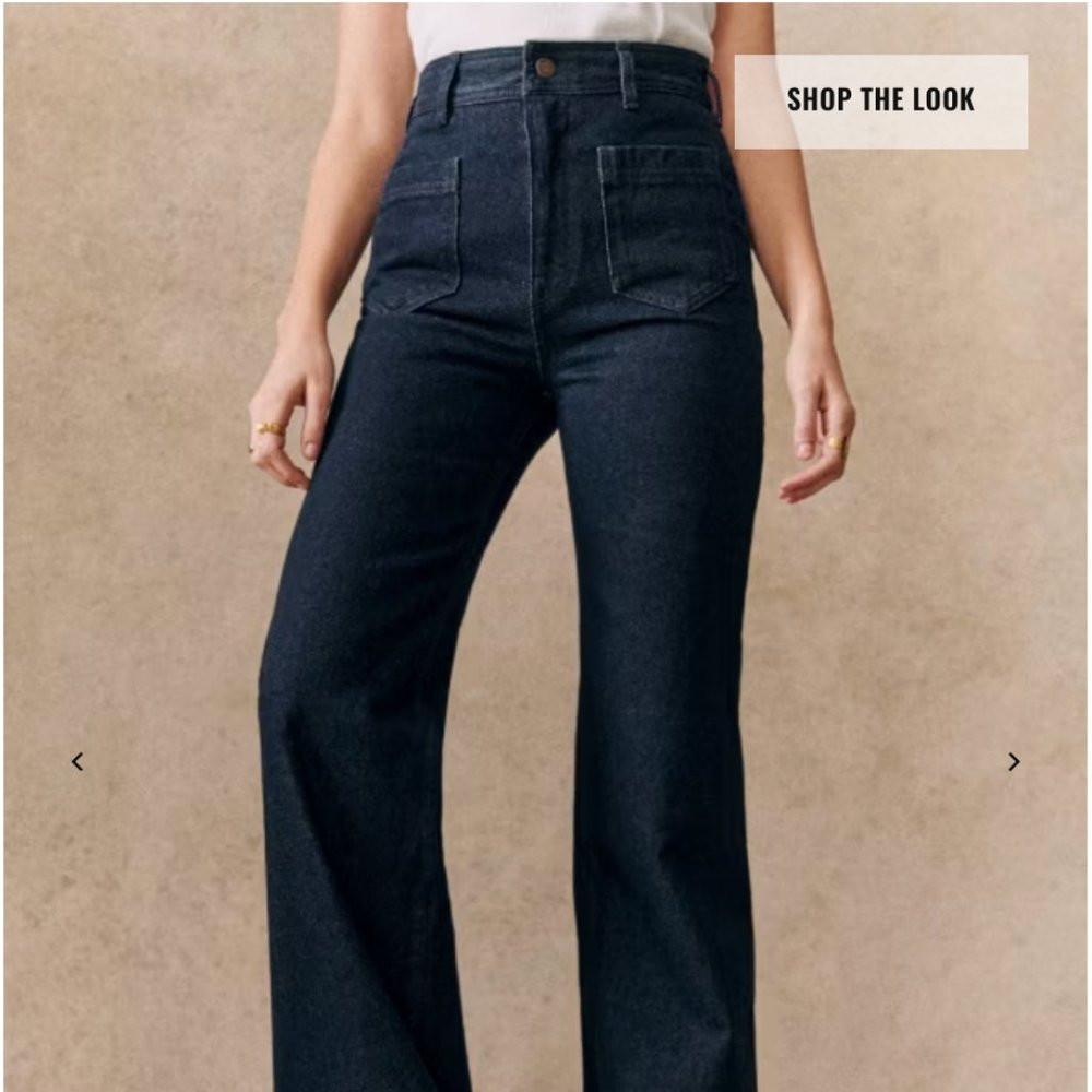 Sezane THE 70'S TROUSERS in Indigo